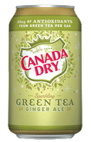 Напиток газированный Canada Dry Green tea Ginger Ale Зеленый чай 355 мл США
