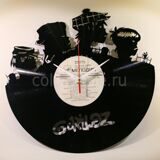 Часы из виниловой пластинки Группа Гориллаз (Gorillaz)