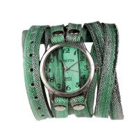 Наручные часы-браслет зеленые большие