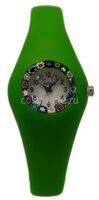 Наручные часы из муранского стекла Миллефиори Gustiniani зеленые