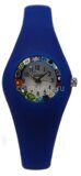Наручные часы из муранского стекла Миллефиори Gustiniani синие