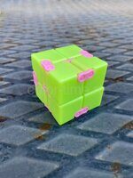 Бесконечный куб Infinity Cube маленький салатовый